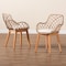 Baxton Studio Ballerina Modern Bohemian Greywashed Rattan and Natural Brown Finished 2-Piece Dining Chair Set 234-2PC-12825-ZORO - alternate 2